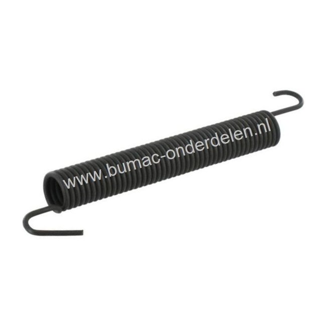 Spanveer 180 mm voor Aandrijving Husqvarna, AYP, Craftsman, Lazer, Jonsered, Partner, McCulloch, Yardpro, Wizard, Flymo Zitmaaiers, Frontmaaiers, Tuintrekkers, Veer voor Spannen V-snaar Rijaandrijving, Spanveer voor Aandrijfriem van de Wielen TC138, TC142