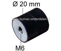 Trillingsdemper voor Husqvarna Automower 220AC en 230ACX, HUSQVARNA Vibratiedempers voor Robotmaaiers, Robomowers, Jonsered, Partner, McCulloch Robotgrasmaaiers, Automatischegazonmaaiers, Maairobots, Anti vibratierubbers, Ophangrubbers, Stootrubbers