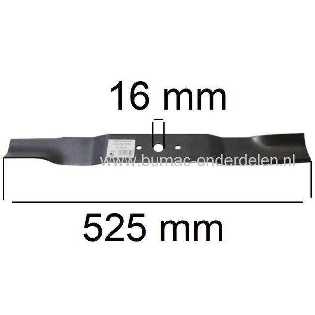 Mes Lengte 52,5 Cm voor Marina, Lazer, Pilote Grasmaaier Marina GT56SB, 600VVB, 600VVH, Pilote 88, M56013 Grasmachine onderdeel