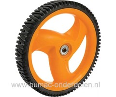 Achterwiel voor Husqvarna, Partner, Mcculloch, Jonsered, Lazer Grasmaaier, Grasmachine Wiel met Lagers voor o.a. M4553, P453, M5553, P5553, M6553D, P6553D, M7053D, P7053D Maaiers