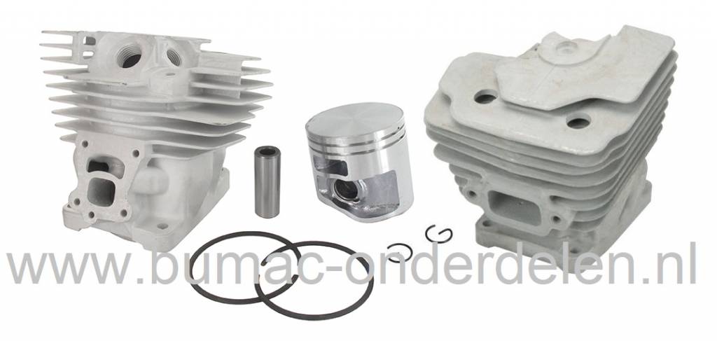 Cilinderset Ø 47 mm voor Stihl MS362 Motorkettingzaag Cilinder Compleet met Zuiger, Zuigerveren, Pistonpen en Borgclips voor Kettingzaag, Motorzaag MS 362, Complete Cylinderkit voor Stihl, Interne Motordelen, onderdeel