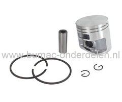 Zuiger Ø 47 mm voor Stihl Kettingzaag MS311, MS362, Zuigerset Compleet met Zuiger, Zuigerveren, Pistonpen en Borgclips voor Kettingzaag, Motorzaag MS 311, MS 362, Complete Zuigerkit voor Stihl onderdeel