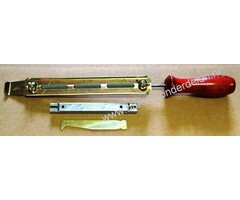 Vijlset 4 mm voor het makkelijker scherp maken van de Zaagketting op een Kettingzaag Vijlset bevat Vijl, Handvat, Vijlhouder, Dieptesteller en Bladgroefreiniger