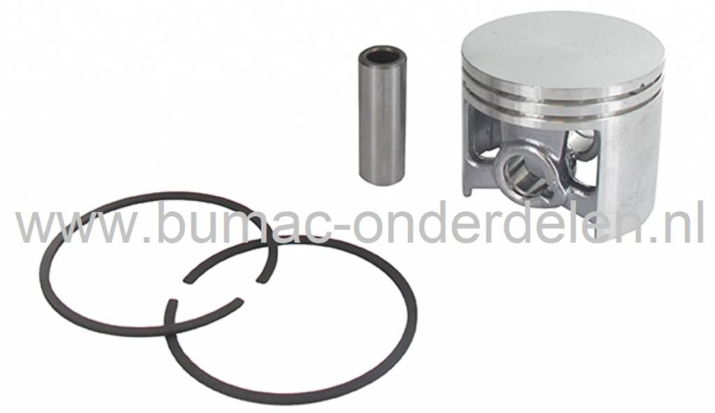 Zuiger Ø 52 mm voor STIHL MS461 - GS461 Benzinekettingzaag, Betonzaag, Stihl Zuigerset Compleet met Zuigerveren, Pistonpen en Borgclips voor Kettingzagen, Motorzagen, Complete Zuigerkit 52 mm voor Stihl MS 461, GS 461 Motorzaag onderdeel