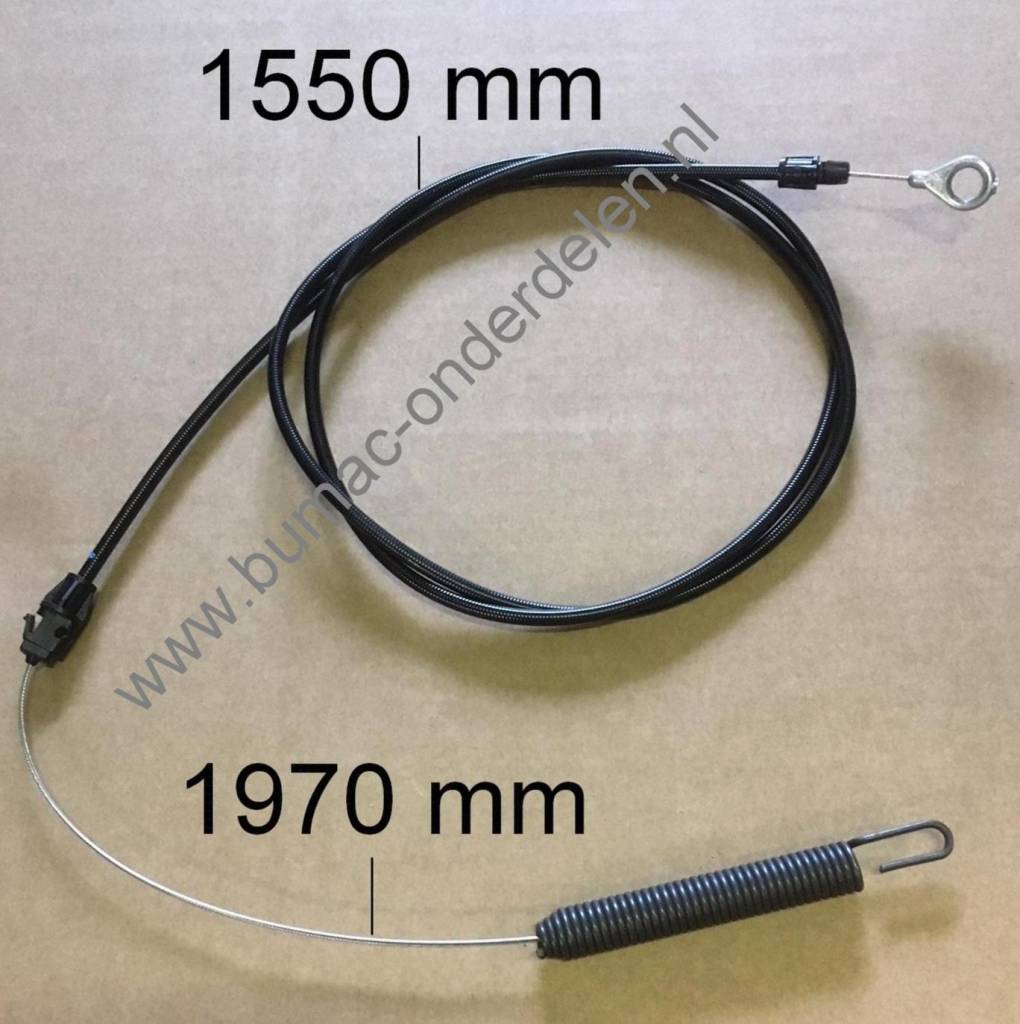 Kabel Inschakelen Messen voor Husqvarna TC142, M155107TC Zitmaaier, Tuintrekker, Koppelingskabel voor het in werking zetten van de Maaimessen Husqvarna, Partner, Jonsered, Mcculloch Zitmaaier TC 142