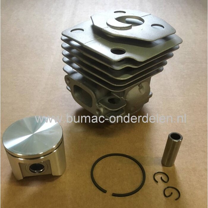 Cilinder HUSQVARNA 357XP en 359, JONSERED 2159 - CS2159 - CS2156, Motorzaag, Kettingzaag, Complete Cylinder met Zuiger, Zuigerveren en Pistonpen, Husqvarna Cilinderset Compleet