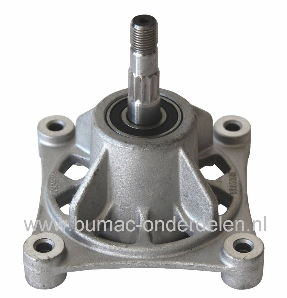 Mesas met Lagerhuis en Lagers Compleet voor Husqvarna, Jonsered, Partner, Mcculloch, Lazer, Wizard Zitmaaier, Tuintrekker, Mesas met Houder en Lagers voor Husqvarna TC142, Mcculloch M185-107TC Zitmaaier onderdeel, TC238, CTH184, LT2320, M155107, CTH224