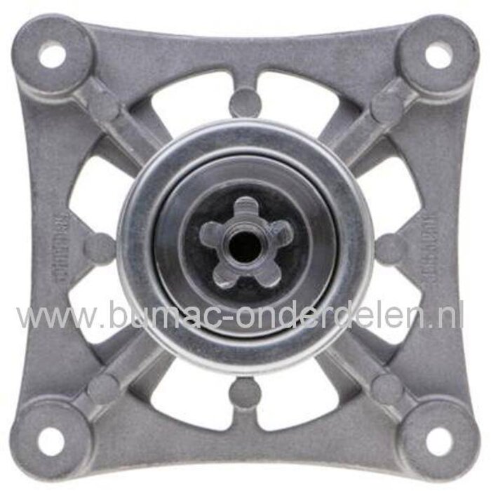 Mesas met Lagerhuis en Lagers Compleet voor Husqvarna, Jonsered, Partner, Mcculloch, Lazer, Wizard Zitmaaier, Tuintrekker, Mesas met Houder en Lagers voor Husqvarna TC142, Mcculloch M185-107TC Zitmaaier onderdeel, TC238, CTH184, LT2320, M155107, CTH224