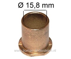 Flenslager voor Aandrijfbak van Peerless Lager, Bronzen bus komt oa voor op MTD, CubCadet, White, YardMan, Gutbrod, Wolf Zitmaaier, Lager komt ook voor als Lagerbus in Stuur Inrichting