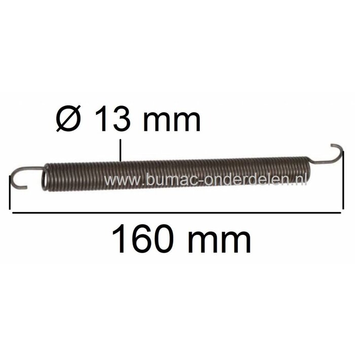 Veer voor Spannen van de V snaar voor Wiel Aandrijving MTD SN135A, SN150A, Yardman, Gutbrod, Bolens, Cubcadet, Wolf Zitmaaier, Tuintrekker, Veer voor Spannen van de V snaar Poelie voor Rijaandrijving SN 135 A, SN 150 A