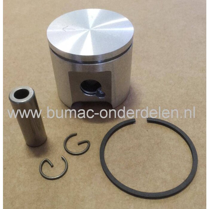 Zuiger DOLMAR 109, 110, PS43, MAKITA DCS430, DCS431, DCS4300i Kettingzaag, Zuigerset Ø 40 mm met Zuigerveer, Pistonpen en Borgclips voor Dolmar, Makita Motorzaag, Complete Zuigers Set Dolmar - Makita Kettingzagen - Motorzagen