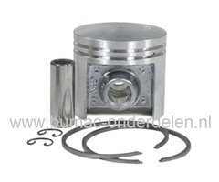 Zuiger Ø 47 mm voor Stihl 08S - BG17 - SG17 - SG17L - TS08 - TS08S - TS350 - TS360 Kettingzaag - Motorzaag - Bladblazer - Bandenslijper - Doorslijpmachine - Motorslijper - Ruggedragen Spuit, Zuigerset met Zuigerveren, Pistonpen en Borgclips Compleet