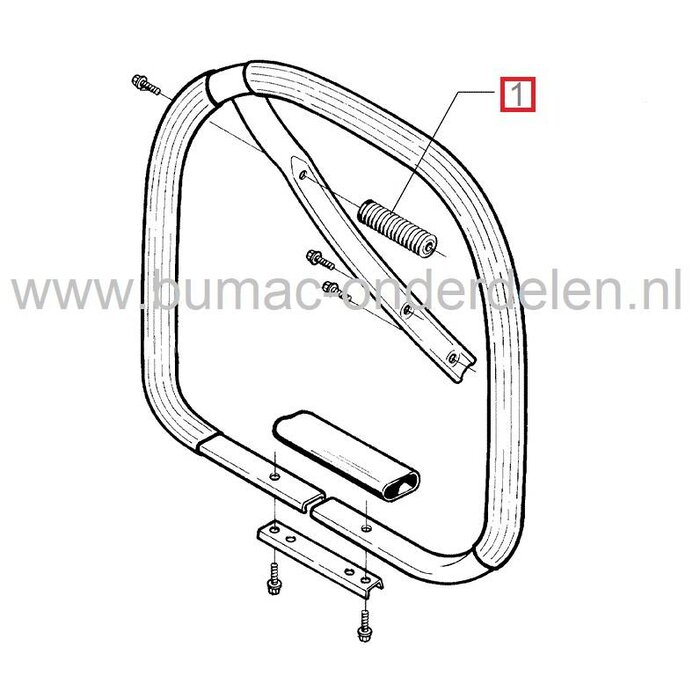 Vibratiedemper voor Husqvarna, Jonsered, Partner, McCulloch Kettingzagen, HUSQVARNA 385, 385EPA, 390, 390EPA, 394, 394XP, 394EPA, 395, 395EPA, ELECTROLUX Trillingsdempers voor Kettingzagen, Motorzagen, Jonsered, Partner, McCulloch, Flymo, Dempveren