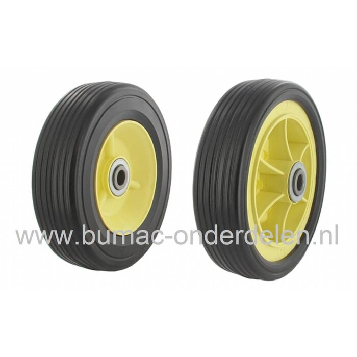 Wiel Ø 150 mm voor SABO en JOHN DEERE Gazonmaaiers, Steunwiel Sabo 33-EL, 33-ES, 43-130H Turbostar, 43-4TE, 43-4TH, 43-4TH Turbostar, 43-4TS Turbostar, 43-96H Turbostar, 43-EL, 43-ELH Turbostar, 43-ES, SABO Gazonmaaiers, Steunwiel Grasmaaiers, Cirkelmaaie