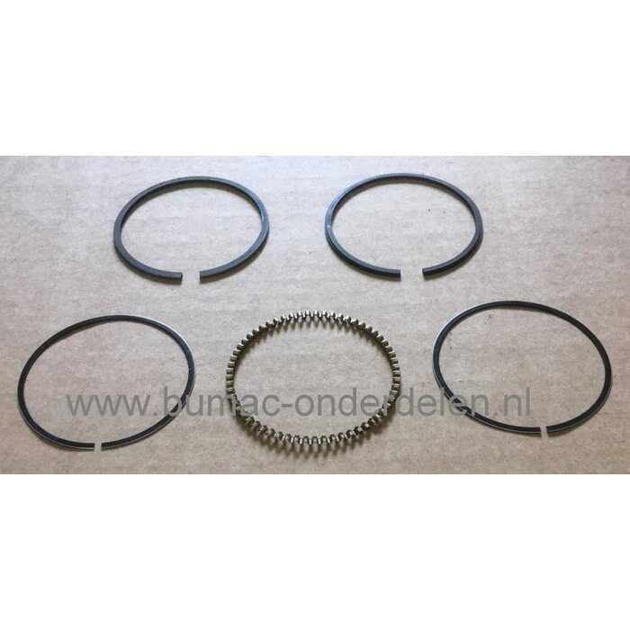 Zuigerveren voor Honda GX120, GXV120 Motoren op Grasmaaiers, Generator, Aggregaat, Waterpomp, Houtversnipperaar, Tuinfrees, Kooimaaiers, Honda Zuigerveerset voor GX 120, GXV 120 Motoren Cilinder Ø 60 mm, onderdeel