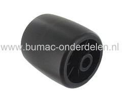 Wiel voor Maaidek ISEKI SSM48, SSM54, SSM60, SSM72, SCMA40, SCMA48, SCMA54, SMM54 Zitmaaiers, Steunrollen, Steunwielen, Maaidekloopwielen voor Iseki Tuintrekkers, Frontmaaiers