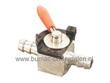 Brandstofkraan Metaal voor Slang 6,35 mm, Benzinekraan voor Grasmaaiers, Zitmaaiers, Frontmaaiers, Tuintrekkers, Generatoren, Aggregaten, Waterpompen, Houtversnipperaars, Tuinfrezen, Trilplaten, Metalen Brandstofkranen voor Benzineslang 6,35 mm