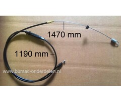 Koppelingskabel voor Stiga, Castelgarden, Mountfield en Alpina Grasmaaier, Kabel voor Inschakelen Wielaandrijving, Aandrijfkabel komt onder andere voor op Stiga Combi 450S, Combi 450 SE, ES464