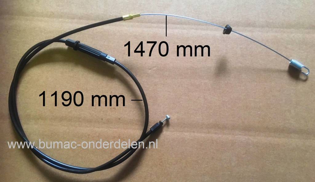 Koppelingskabel voor Stiga, Castelgarden, Mountfield en Alpina Grasmaaier, Kabel voor Inschakelen Wielaandrijving, Aandrijfkabel komt onder andere voor op Stiga Combi 450S, Combi 450 SE, ES464
