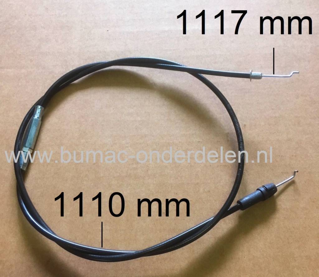 Alko Gaskabel - Versnellingskabel voor Alko, Brill, Solo Gazonmaaiers, AL-KO Classic 4.64-PS - XAL Classic 464PS - 4.64P-S Classic, ALKO Bedieningskabels voor Loopmaaiers, Benzinemaaiers, Grasmaaimachines, Gaz Cable, Machinedelen ALKO, BRILL, SOLO