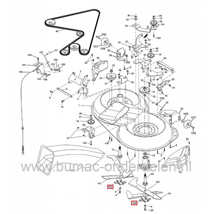Meshouder voor Husqvarna Zitmaaiers ELECTROLUX Maaimes houder AYP, Craftsman, Lazer, Jonsered, McCulloch, Partner, Wizard, Yardpro, Mesadapter, CT135, CT150, CT160, CTH150, CTH155, CTH160, CTH170, CTH172