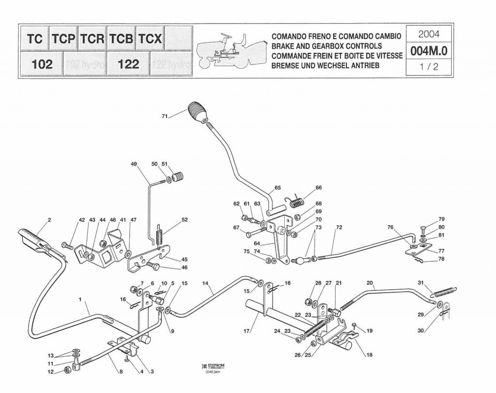 Veer voor Hendel Mes Insachakeling CastelGarden - Stiga Mountfield - Honda TC102 - TC122 TCP102 - TCP122 - TCR 102 - TCR122 - XX Serie - XT Serie - PT Serie - Estate - Senator