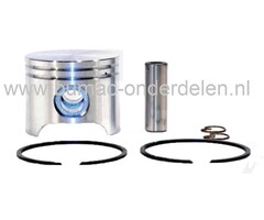 Zuiger Ø 50 mm voor Husqvarna, Partner K650 en K700 Bandenzaag, Motorslijper, Doorslijper, Zuiger met Zuigerveren, Pistonpen en Borgclips Zuiger voor Husqvarna, Partner K 650, K 700 Model l, ll en lll