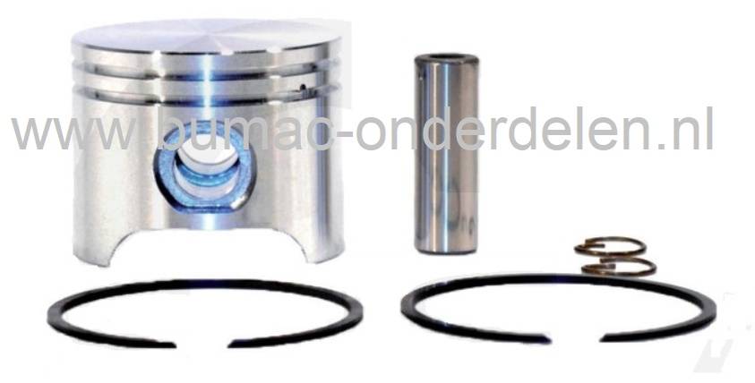 Zuiger Ø 50 mm voor Husqvarna, Partner K650 en K700 Bandenzaag, Motorslijper, Doorslijper, Zuiger met Zuigerveren, Pistonpen en Borgclips Zuiger voor Husqvarna, Partner K 650, K 700 Model l, ll en lll