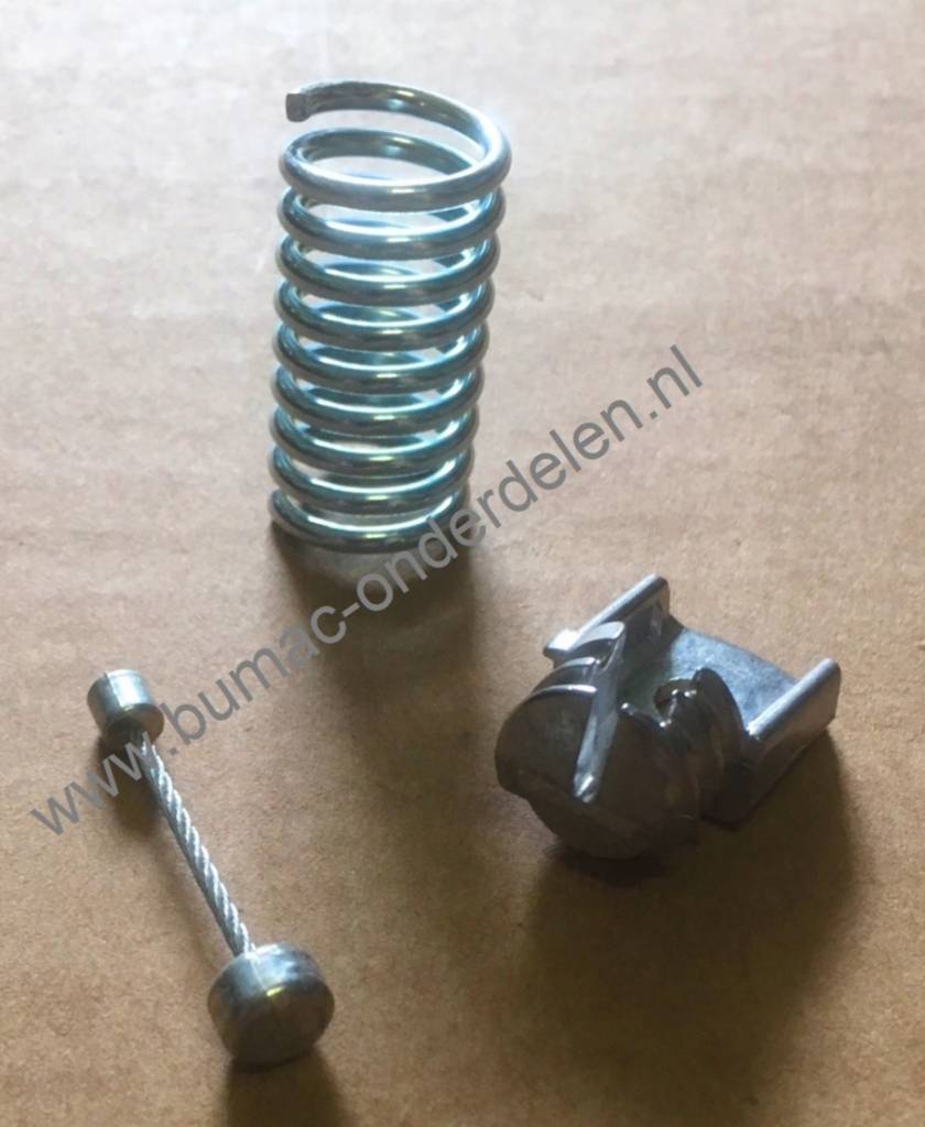 Trillingsdemper met Houder en Verzekeringskabel voor Stihl  MS171 - MS181 en MS211 Kettingzaag, Vibratiedemper - Trillingdemper - Dempveer met Houder en Zekeringskabel Compleet voor Stihl Kettingzagen - Motorzagen MS 171, MS 181 en MS 211