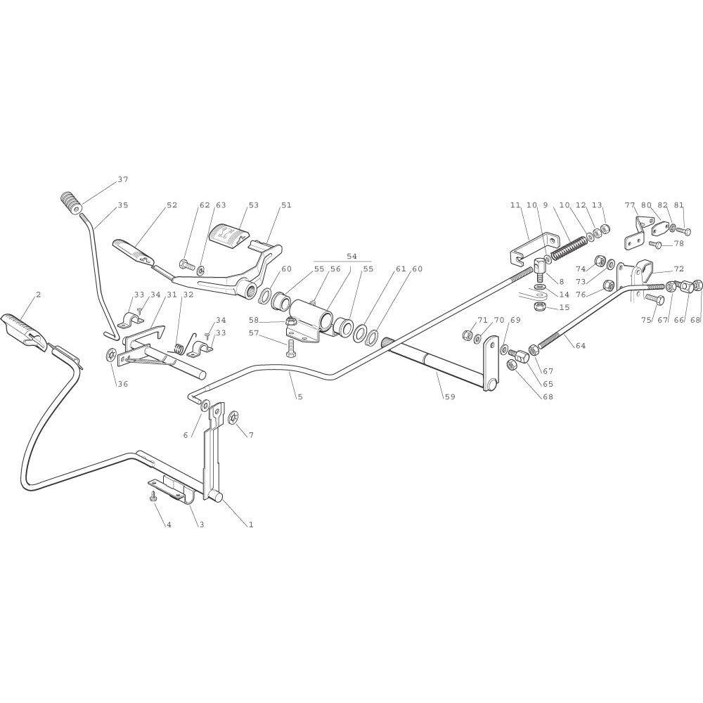 Rubber voor Gaspedaal Achteruit voor Castelgarden en Stiga Zitmaaiers met Hydrostaat, Pedaalrubber, Pedaal Rubber, Castel Garden, 1136015001, 1251102660, 1136-0150-01