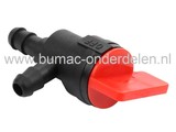 Benzinekraan voor Briggs and Stratton en Tecumseh Motoren op Grasmaaiers, Zitmaaiers, Frontmaaiers, Aggregaat, Trilplaat, Houtklover, Waterpomp, Generator, B&S Brandstofkraan, Briggs & Stratton, TECUMSEH, Brandstofdelen