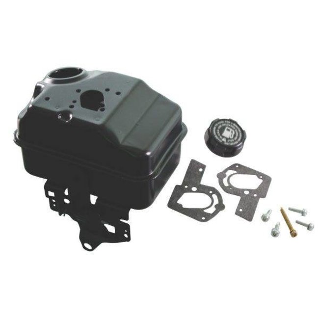 Benzinetank voor Briggs and Stratton Motoren met 3 - 5 PK en een Horizontale Krukas op Generator, Aggregaat, Trilplaat, Houtversnipperaar, Kooimaaier, Tuinfrees, Waterpomp, Brandstoftank, Brandstof Tank, Benzine Tank, B&S, B en S onderdeel