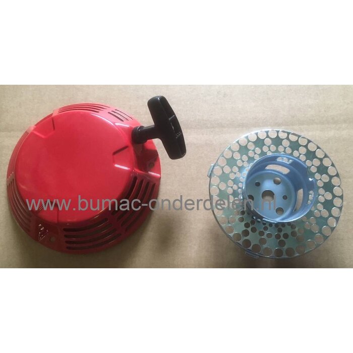 Handstarter Honda met 2 Startpallen voor GXV160 op Grasmaaier - Bladblazer – Houtversnipperaar – Kloofmachine – Mechanische Troffel – Kart –Veegmachine – Trilplaat – Tuinfrees – Cart – Hakfrees – Kantensnijder – Kooimaaier - Zodensnijder GXV 160