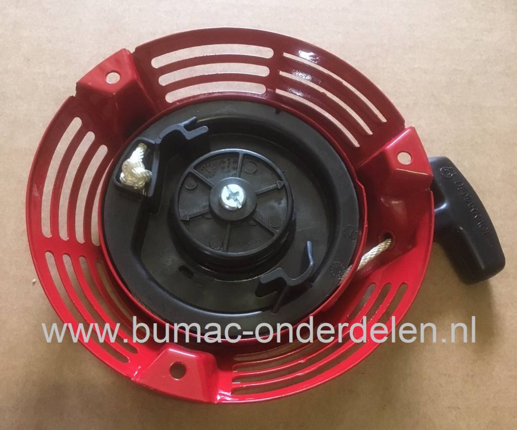 Handstarter Honda met 2 Startpallen voor GXV160 op Grasmaaier - Bladblazer – Houtversnipperaar – Kloofmachine – Mechanische Troffel – Kart –Veegmachine – Trilplaat – Tuinfrees – Cart – Hakfrees – Kantensnijder – Kooimaaier - Zodensnijder GXV 160