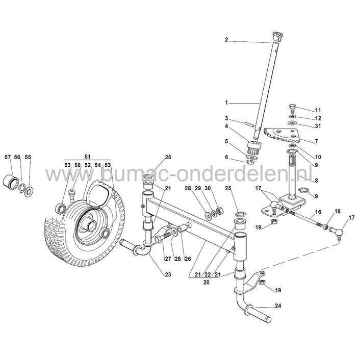 Tandheugel voor Castelgarden F72, Tandsegment voor de Stuurinrichting van Stiga - Castel Garden - Alpina - Mountfield Zitmaaiers met een Maaibreedte van 72 Cm, Opvang, Mulch, Zijuitworp, Stiga, Mountfield, Tand Heugel