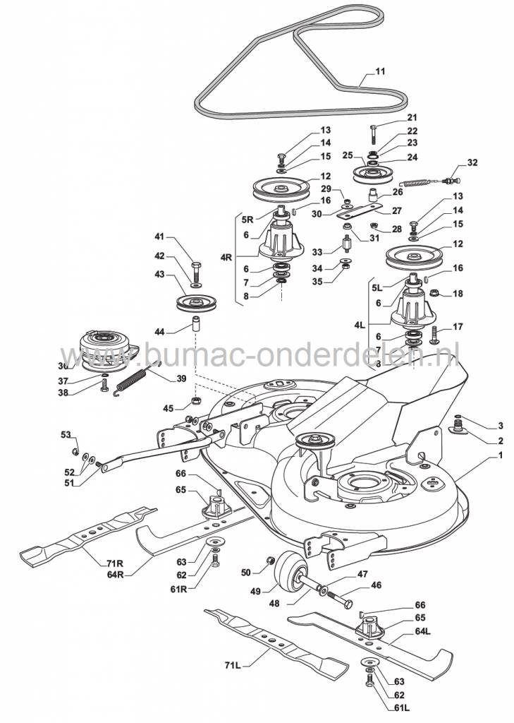 Mesas met Huis Compleet voor Castelgarden - Stiga - Mountfield Zitmaaiers met een Maaibreedte van 84 Cm, Mulch, Zijuitworp, Opvang, MP84 - Twin Cut PDC140 - XDC135HD - XDC140HD, Castel Garden, Linker Mesas Houder