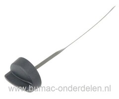 Oliepeilstok voor Briggs and Stratton Motoren op Gazonmaaiers, Benzinemaaiers, Grasmaaiers, B&S Oliepeilstokken, Olievuldop, Olievulpijp voor Briggs & Stratton Motor op Grasmachines, Cirkelmaaiers, Loopmaaiers