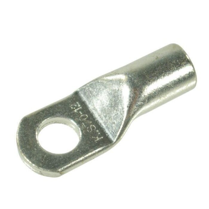 Klemoog voor Accukabel Zware uitvoering, Perkabelschoen, Accuklem Kabeldikte 50 mm², Asgat 10,5 mm