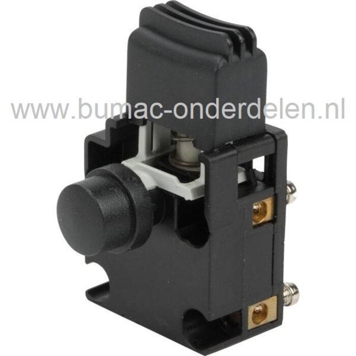 Schakelaar voor Stihl Electrische Kettingzaag  MSE200, MSE200C, MSE200BQ, MSE200CBQ, MSE200C-BQ Schakelaar om de Motor in werking te zetten, Drukschakelaar, Combischakelaar Stihl Motorzaag onderdeel