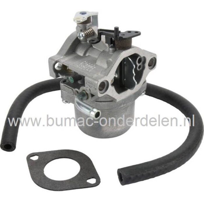 Carburateur voor B&S 12,5 - 13,5 PK OHV AVS Motor, op Zitmaaier - Frontmaaier - Tuintrekker, Carburator voor Briggs and Stratton motoren met een Gasklepzijde opening van Ø 27 mm, onderdeel