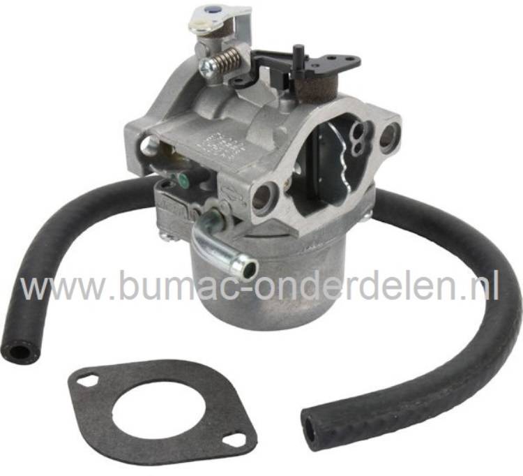 Carburateur voor B&S 12,5 - 13,5 PK OHV AVS Motor, op Zitmaaier - Frontmaaier - Tuintrekker, Carburator voor Briggs and Stratton motoren met een Gasklepzijde opening van Ø 27 mm, onderdeel