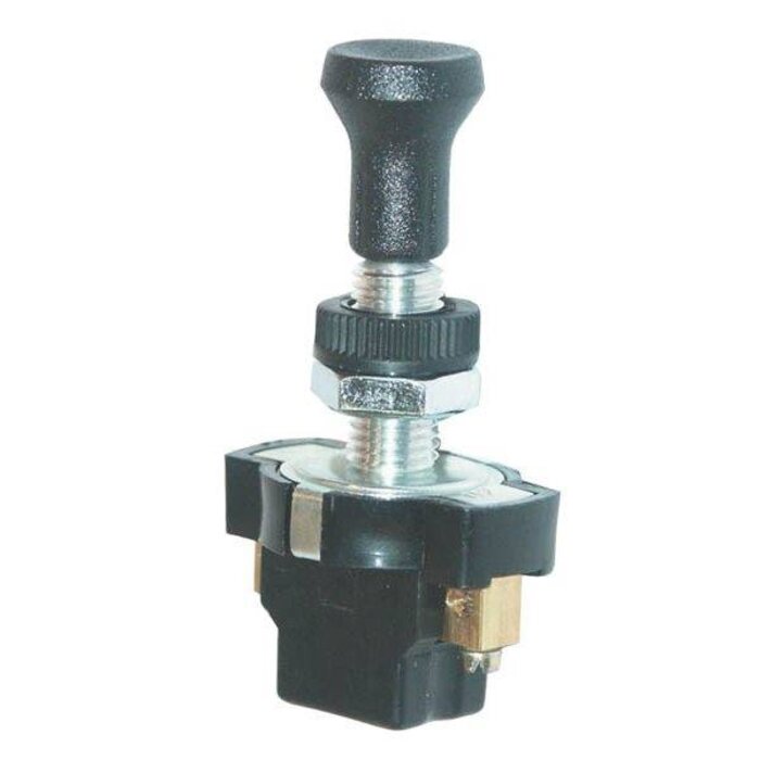 Inbouw Trekschakelaar met Schroefaansluiting  12V - 10 Amp Hella Schakelaar voor Zitmaaiers - Frontmaaiers - Tuintrekkers - Grasmaaiers