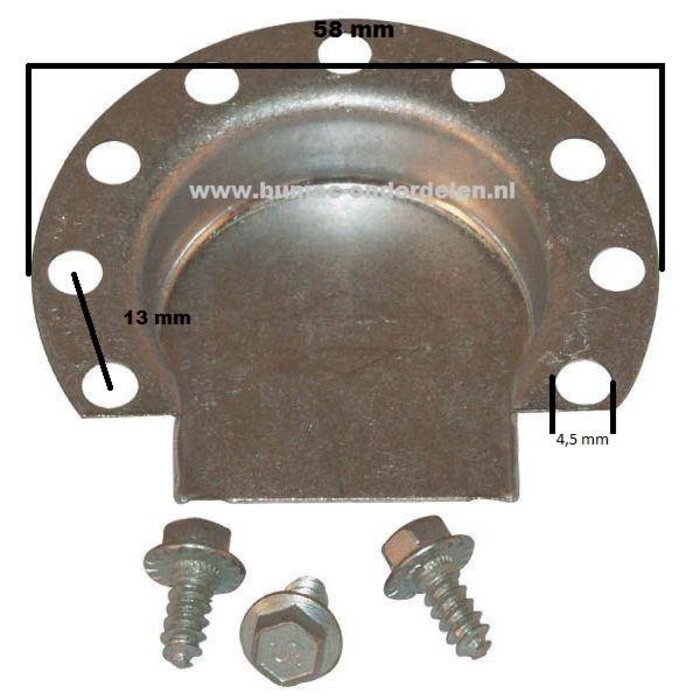 Keerplaat - Deflector voor Uitlaat van Briggs and Stratton voor zowel motoren met Horizontale als Verticale Krukas tot 5 Pk 393760