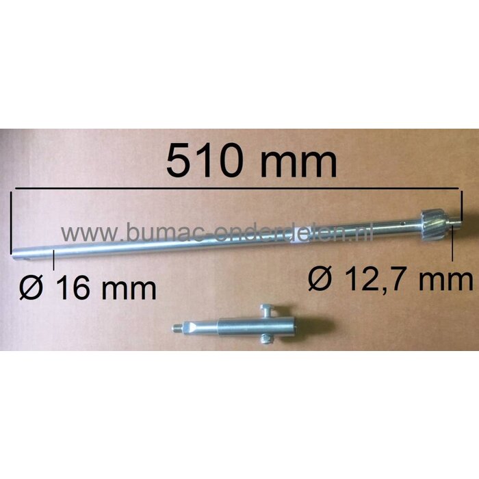 Stuuras Met Vast Tandwiel voor Zitmaaier van Partner, Husqvarna, Wizard, Jonsered, Craftsman, Mcculloch, Lazer, Yardpro, AYP Tuintrekker