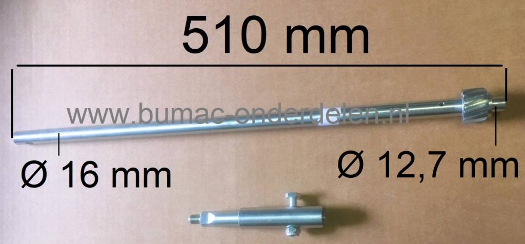 Stuuras Met Vast Tandwiel voor Zitmaaier van Partner, Husqvarna, Wizard, Jonsered, Craftsman, Mcculloch, Lazer, Yardpro, AYP Tuintrekker