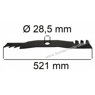 Mes 52,1 Cm voor Kubota Tuintrekker, Zitmaaier, Maaimes voor Kubota B1550, B1750, B2150, B7100HSD, G2000, RC60ST30 Gatormes