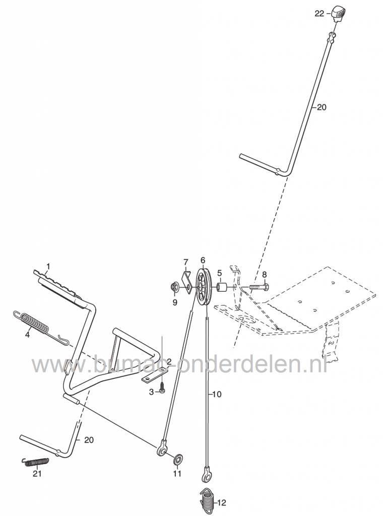 Stiga Primo, Frontmaaiers met een Maaibreedte van 78 Cm, Mulch, Veer voor Maaidek Liftkabel, Castelgarden, Mountfield