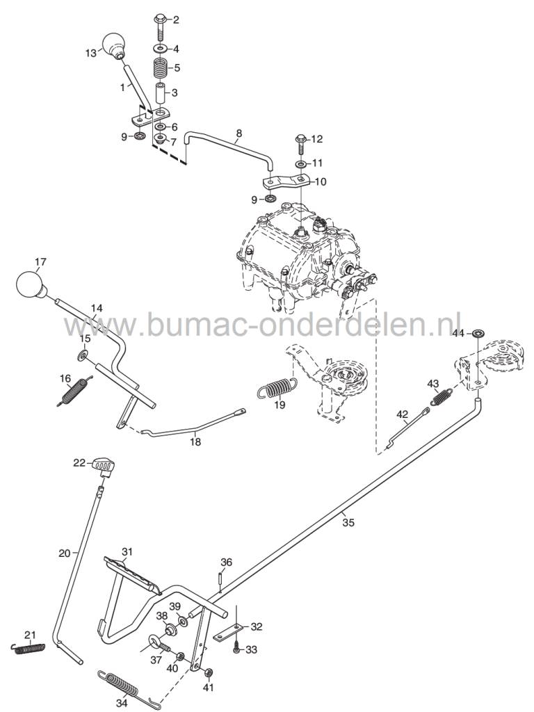 Knop voor Hendels van Stiga Villa - Primo - Park Compact, Castelgarden X1, Mountfield 1125M, Frontmaaiers met een Maaibreedte van 78 Cm, Mulch, Castel Garden onderdeel
