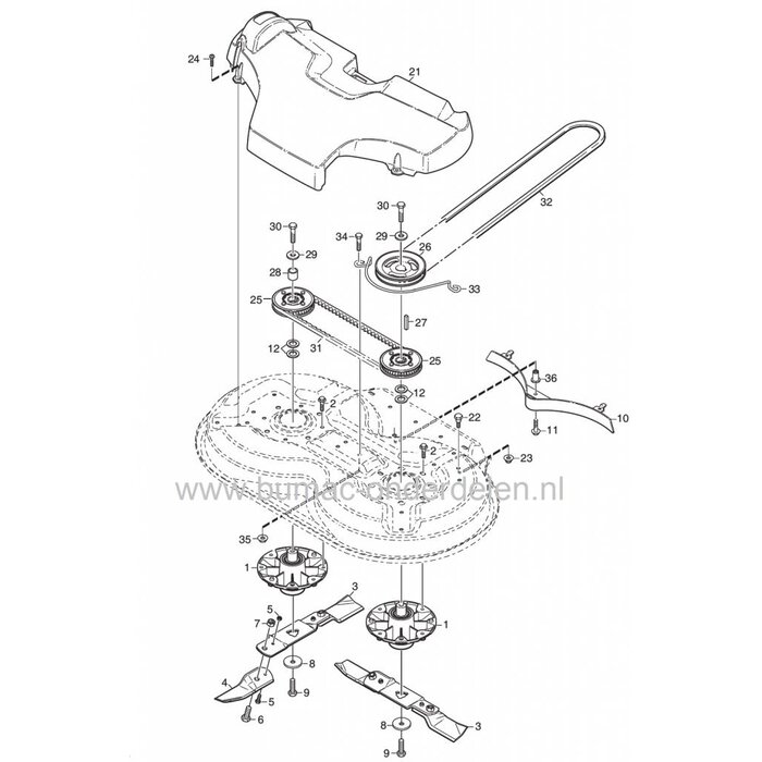 V snaar Maaidek Aandrijving Stiga Primo, Castelgarden X1, Mountfield 1125M, Frontmaaiers met een Maaibreedte van 78 Cm, Mulch, Castel Garden,  13-2412-91, 13-2414-01