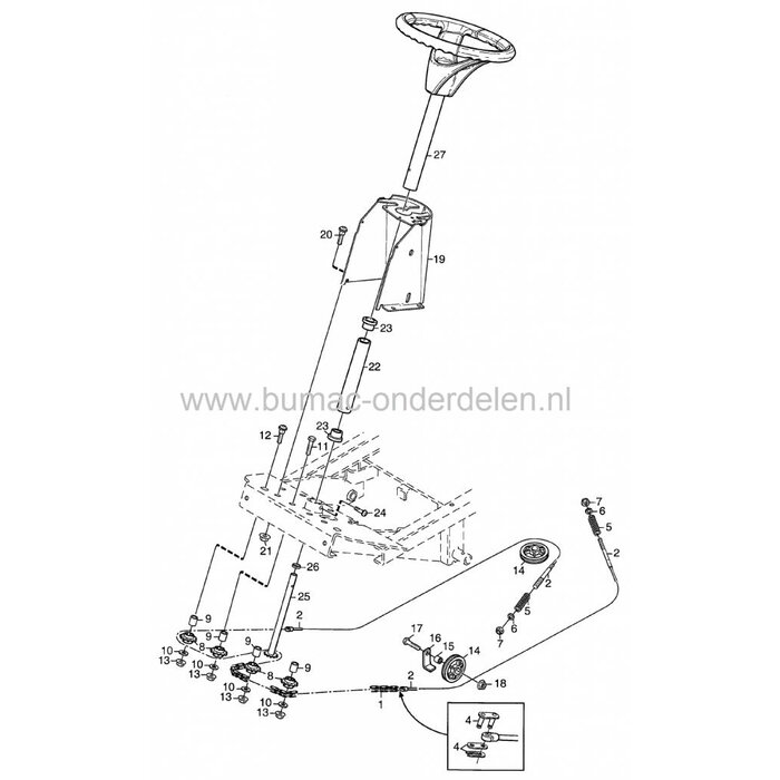 Stuurketting 83 Schakels voor Stiga Park 420 LM - Park 520 Anniversary - Park Jubilee - Park Compact, Frontmaaiers, Zitmaaiers, Tuintrekkers, Castelgarden, Mountfield, Stuur Ketting, Castel Garden